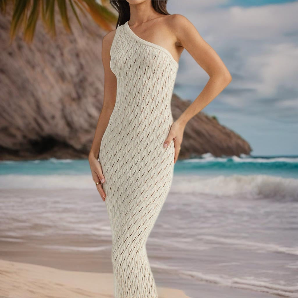 Nela Knitted Dress Apricot / S Nela Knitted Dress Apricot / S