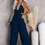 Solid color jumpsuit